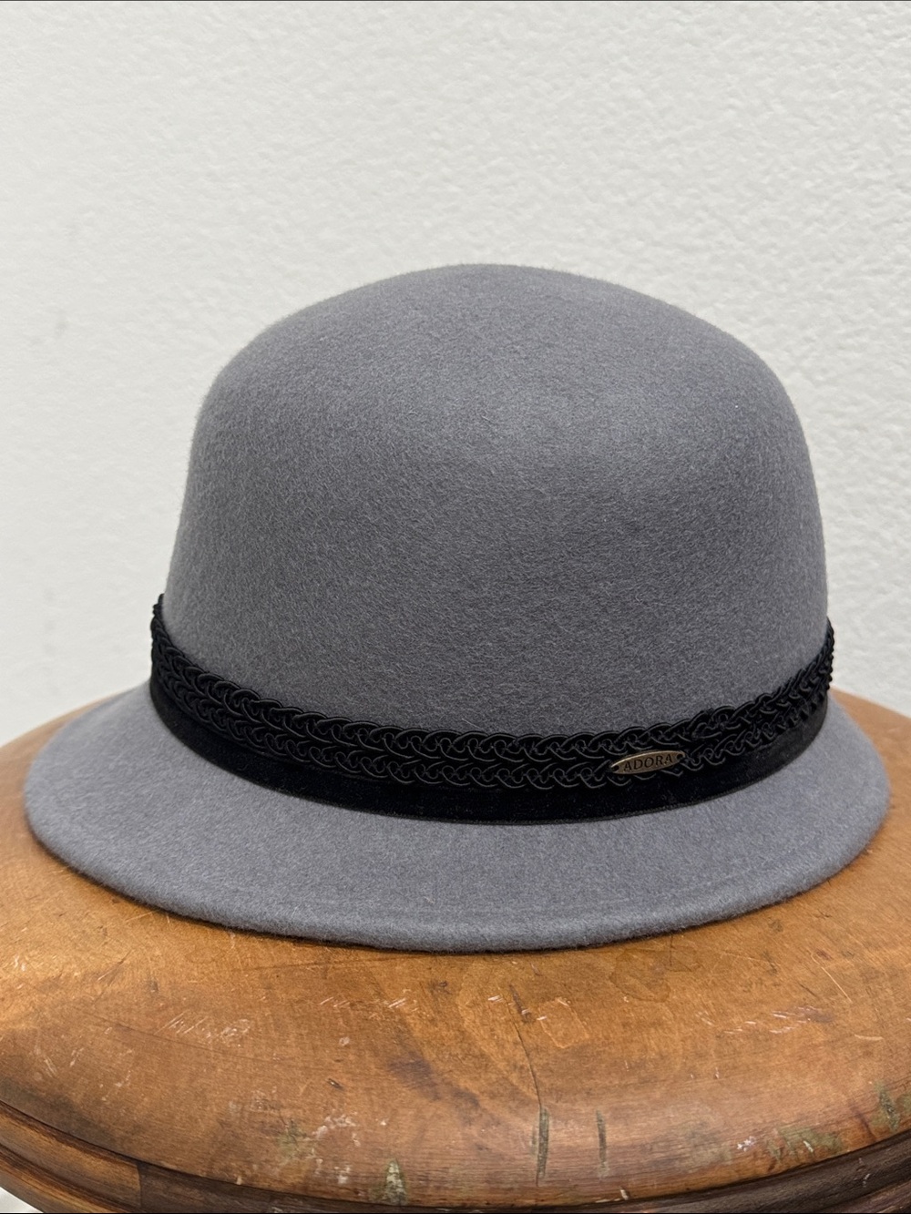ADORA Cloche Flapper Style Wool Hat